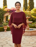 Vestido Burdeo Formal Fiesta Manga Va 366 Rojo L