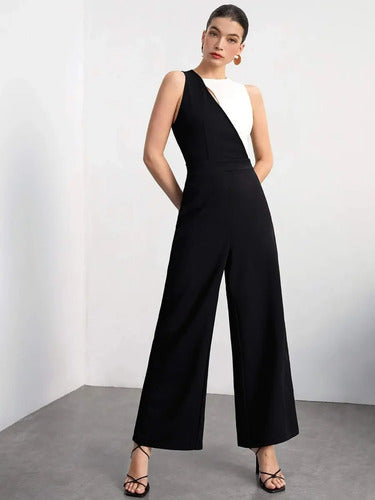 Entero Jumpsuit Mono Fiesta Pierna Ancha Sin Cinturón El 162