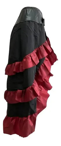 Falda Gotica Mujer Victoriana De Cosplay  Fb 09 Negro M
