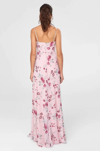 Vestido De Fiesta Largo Td 18 Rosa 38