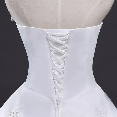 Vestido De Novia Marfil Ivory Princesa Corset Nf 01