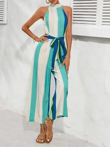 Entero Jumpsuit Mono Pierna Ancha El 132 Verde S