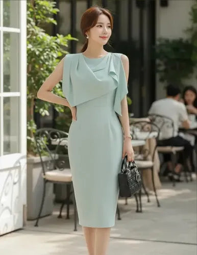 Vestido Elegante Tubo Ajustado Coctel Fiesta Va 438 Verde L