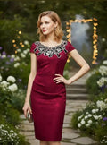 Vestido Rojo Fiesta Modelo Va 230 Rojo Xl