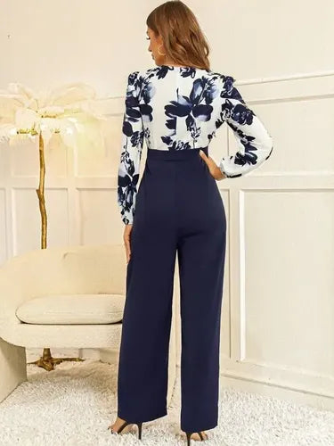 Jumpsuit estampado de fiesta · Azul - vista 2