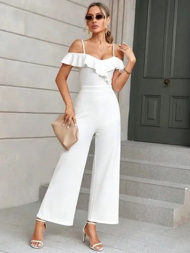 Entero Jumpsuit Mono Hombros Descubiertos El 199