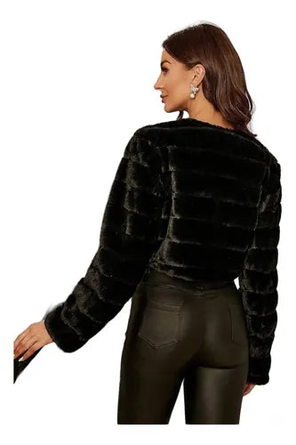 Bolero Corto Piel Fiesta Chaqueta Capa Bb 44