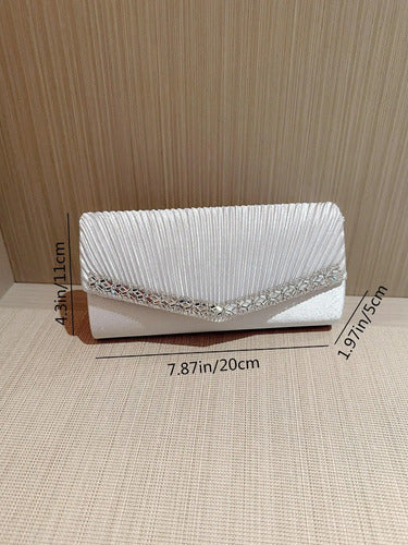 Cartera Brillos Fiesta Coctel Día Noche Clutch Mano Ct 01