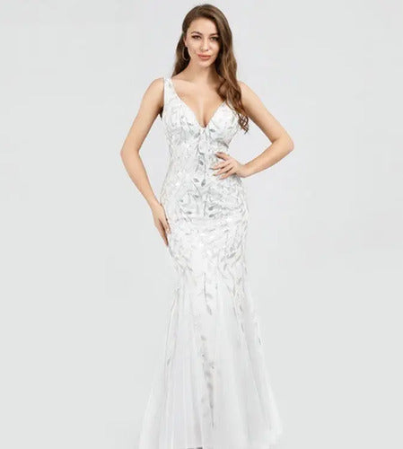 Vestido De Novia Sirena Lentejuelas Ne 143