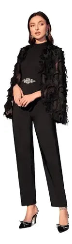 Entero Jumpsuit Mono Fiesta Pedrería Capa El 178