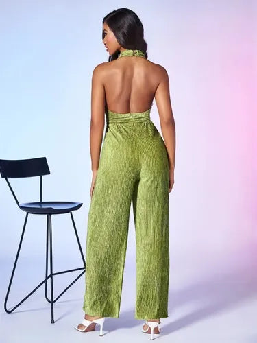 Entero Jumpsuit Mono Halter Escote Espalda Fiesta  El 149