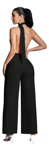 Entero Jumpsuit Mono Negro Fiesta  El 192 Negro M