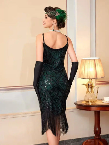 Vestido De Baile Retro Gatsby, Años 20 Charleston  Va 630