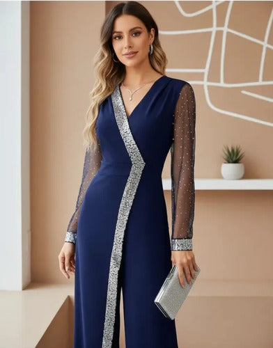 Entero Jumpsuit Mono Fiesta Lentejuela El 212