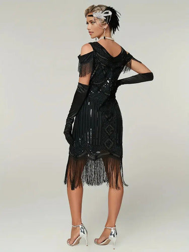 Vestido De Baile Retro Gatsby, Años 20 Charleston  Va 627