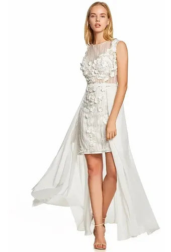 Vestido De Novia Corto Con Cola Ep 229