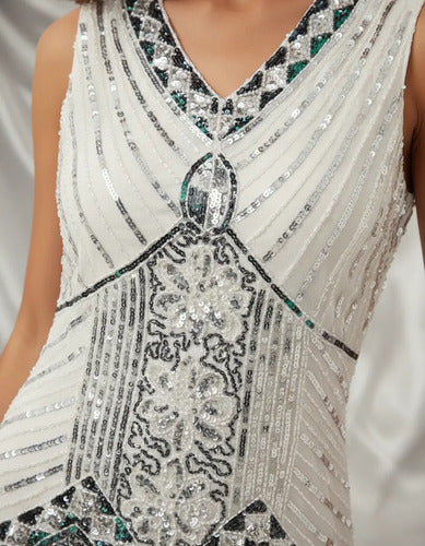 Vestido De Baile Retro Gatsby, Años 20 Charleston  Va 633