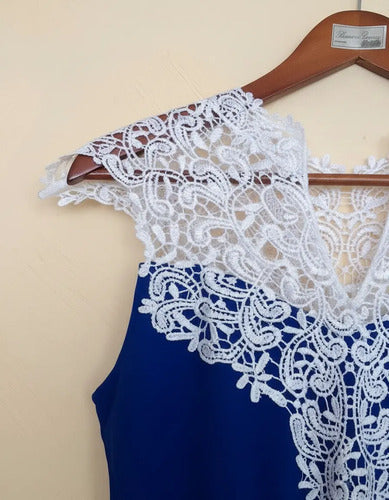 Vestido Azul Tallas Grande Va 66