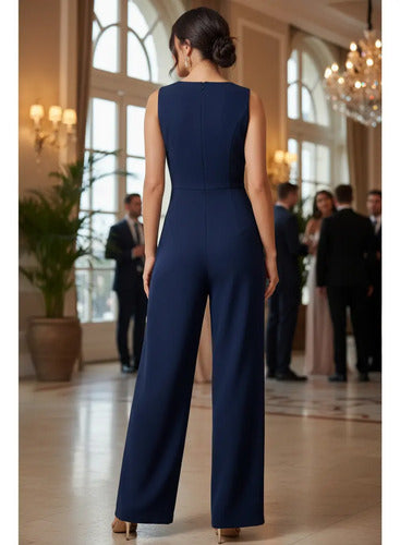 Jumpsuit Largo Azul Marino - vista 32