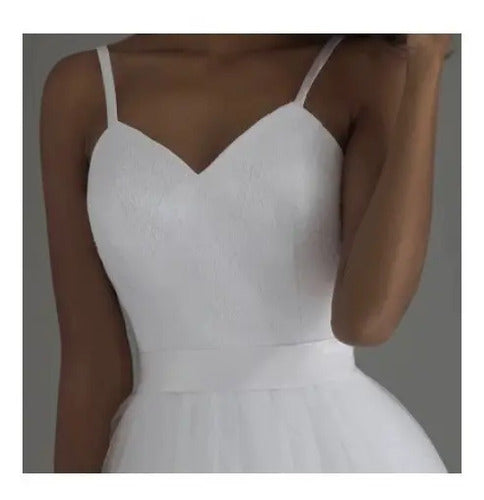 Vestido De Novia Playa Encaje Y Tul Ns 03