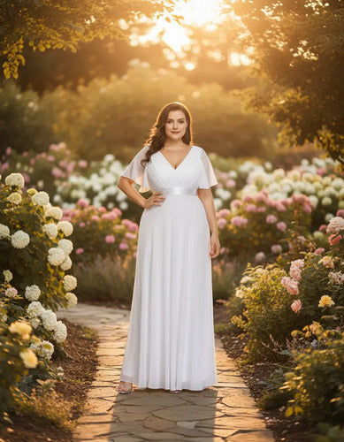 Vestido Fiesta Largo Novia Talla Grande Ep 16