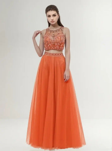 Vestido Fiesta Crop Top Falda Ep 302