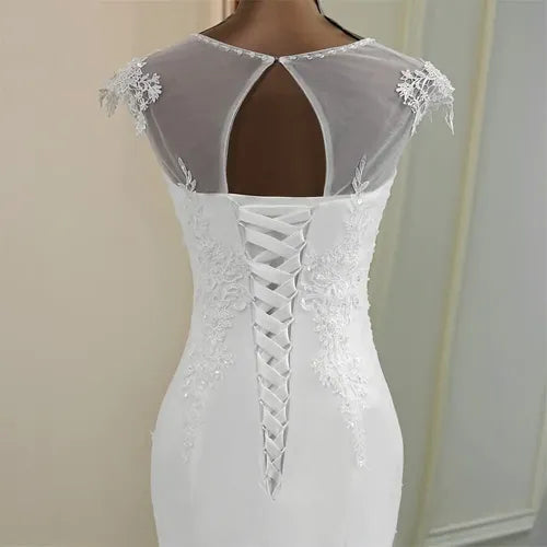 Vestido Novia Marfil Sirena Corset Delpilar Np 07