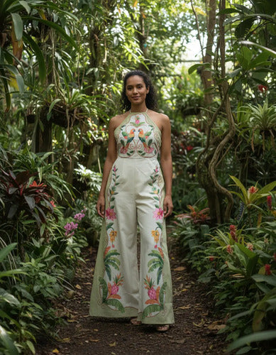 Entero Jumpsuit Enterito Mono Estampado Tropical  El 93