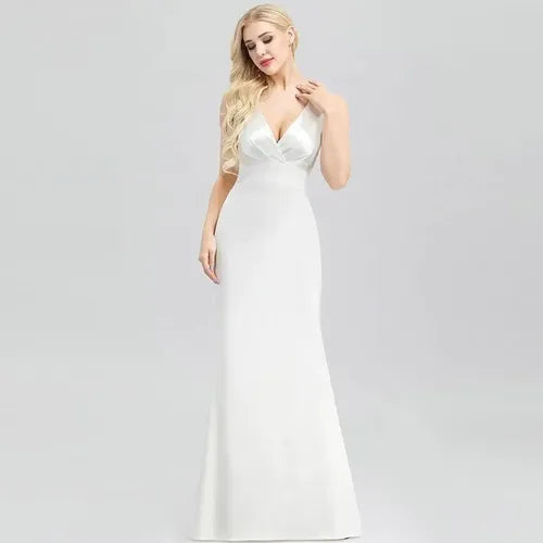 Vestido De Fiesta Novia Largo Ne 12 Blanco 10