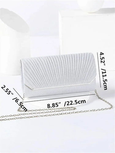 Cartera Brillos Fiesta Coctel Día Noche Clutch Mano Ct 03