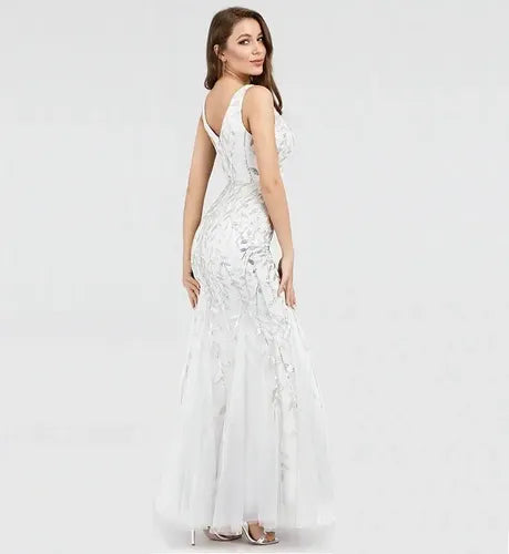 Vestido De Novia Sirena Lentejuelas Ne 143