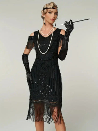 Vestido De Baile Retro Gatsby, Años 20 Charleston  Va 627