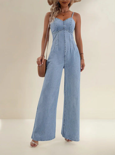Entero Jumpsuit Mono Mezclilla Jeans Denim El 224