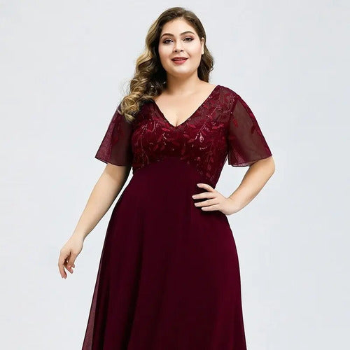 Vestido Fiesta Largo Graduación Gala Talla Grande Ep 129