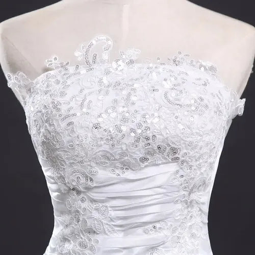 Vestido De Novia Marfil Ivory Princesa Corset Nf 01