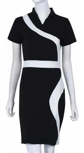 Vestido Negro Formal Ajustado Modelo Va 189