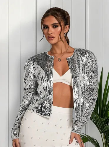 Blazer Manga Larga Tapado Bolero Bb 33