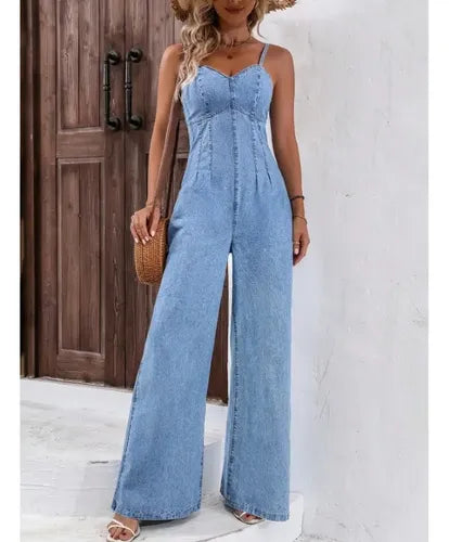 Entero Jumpsuit Mono Mezclilla Jeans Denim El 237