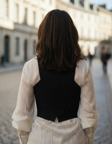 Blazer Tipo Gillette Negro - vista 2