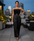 Entero Jumpsuit Mono Negro Fiesta  El 47