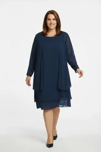 Conjunto 2 piezas midi de fiesta talla grande