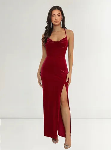 Vestido Fiesta Largo Dama Honor Espalda Descubierta Va 548