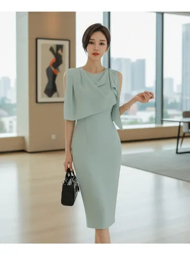 Vestido Elegante Tubo Ajustado Coctel Fiesta Va 438 Verde L