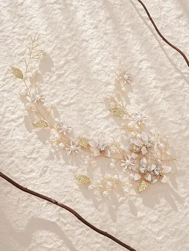 Pinche Traba Horquilla Novia Peine Tiara Hn 12 Dorado