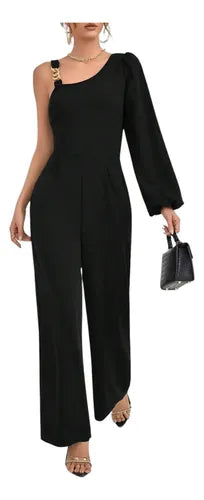 Vestido Entero Jumpsuit  Fiesta Manga Larga El 06