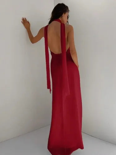 Vestido Largo Delpilar Va 543 Escote V Fiesta Mujer