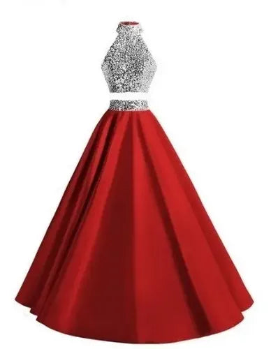 Vestido De Fiesta Crop Top Ep 308