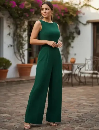Jumpsuit de fiesta · Verde · EL 98 - vista 7