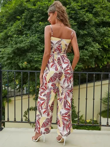 Entero Jumpsuit Enterito Mono Estampado Tropical  El 93