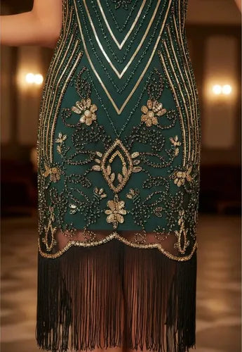 Vestido De Baile Retro Gatsby, Años 20 Charleston  Va 626